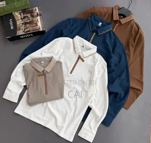 Men's Half-Zip Collar Long-Sleeve Casual Shirts.