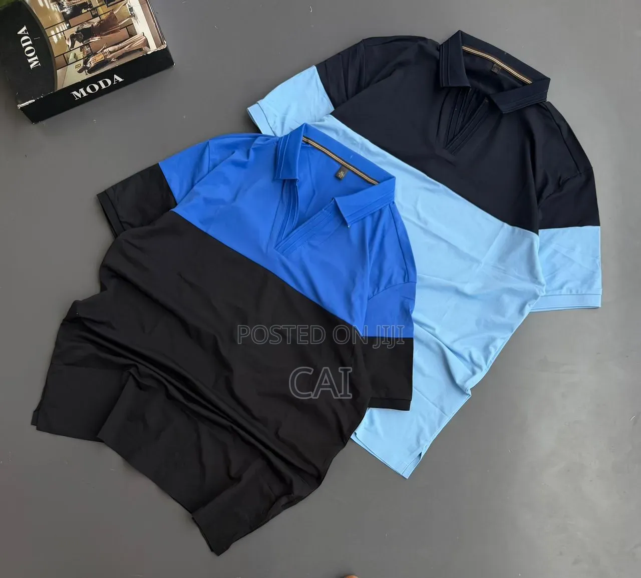 Color-Blocked Polo Shirts for Men.