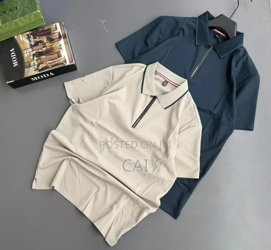 Unisex Piped Collar T-Shirts. Mo CLRD