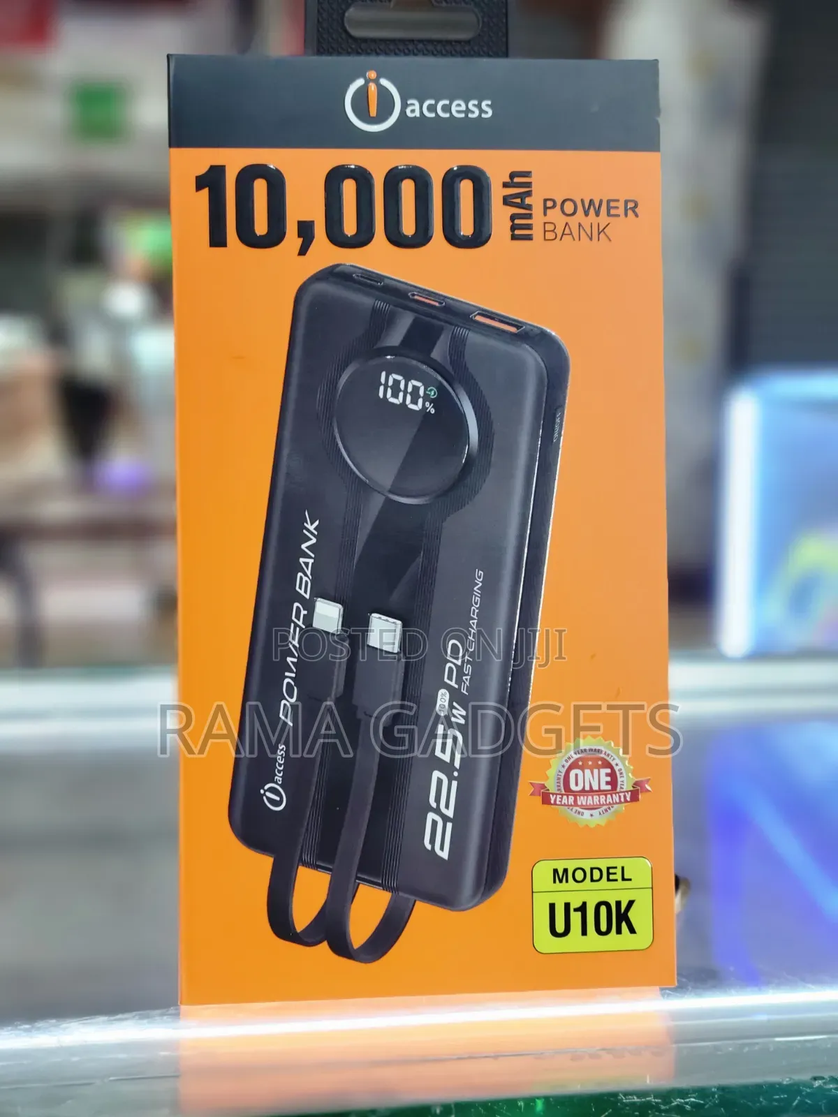 Access U10k 10,000mah Power Bank Featuring 22.5w Fast Charging