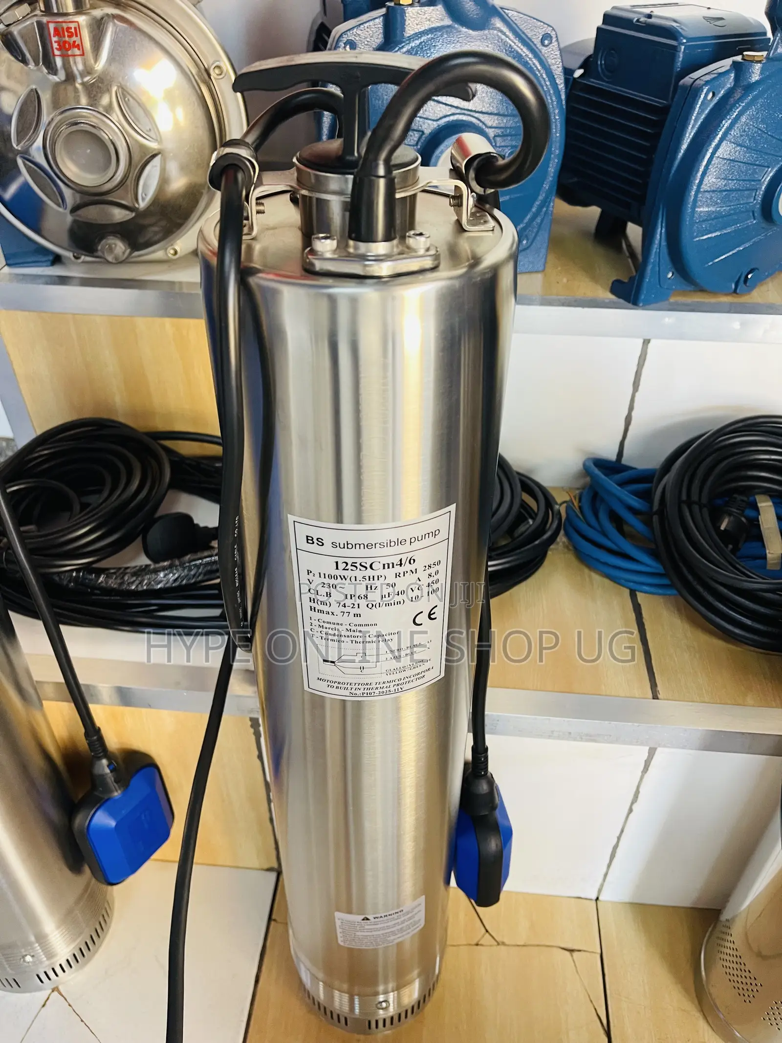 Submersible 77meters,Stainless Pump