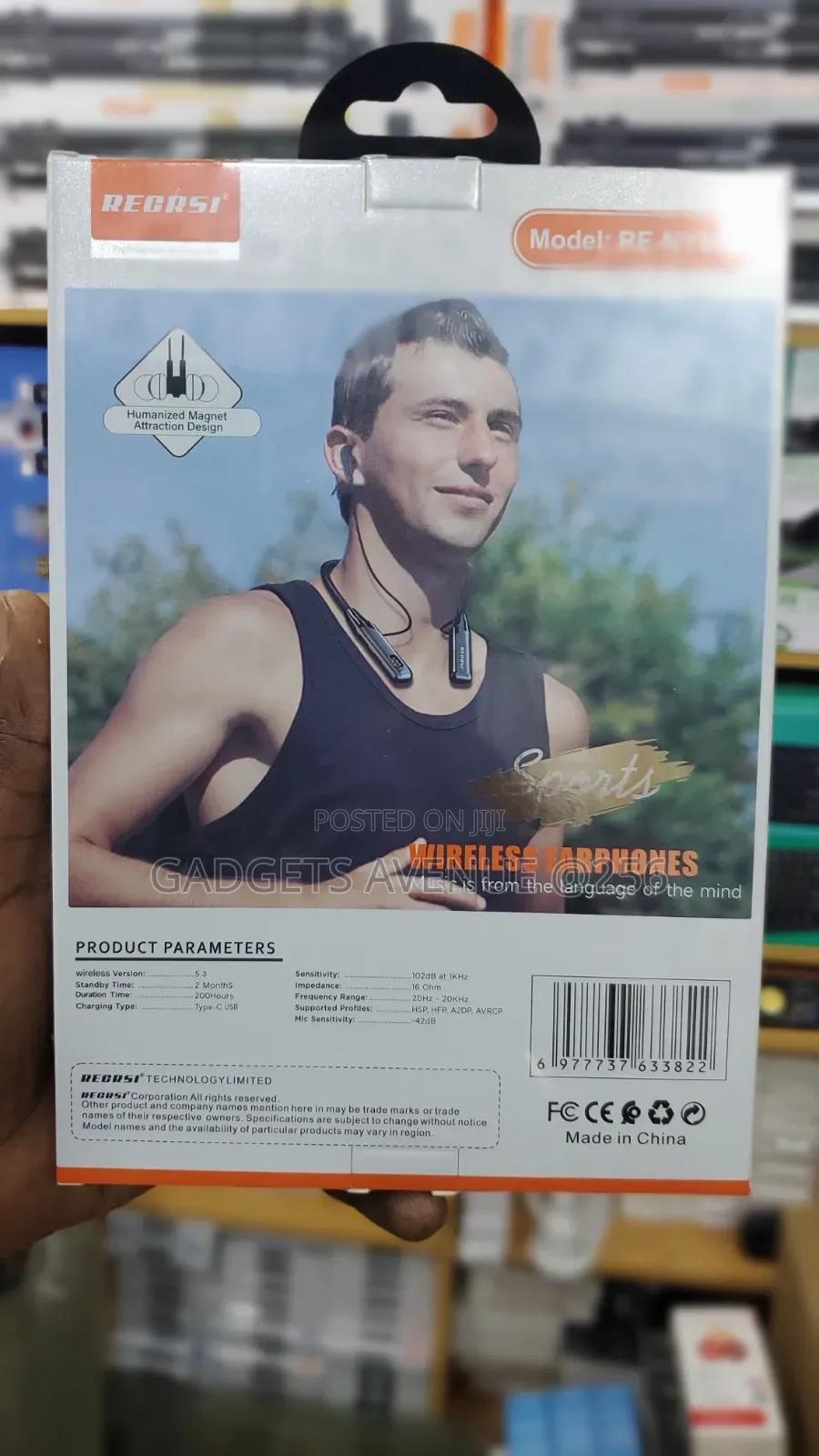 Recrsi Re-Ny060 Wireless Neckband Earphones