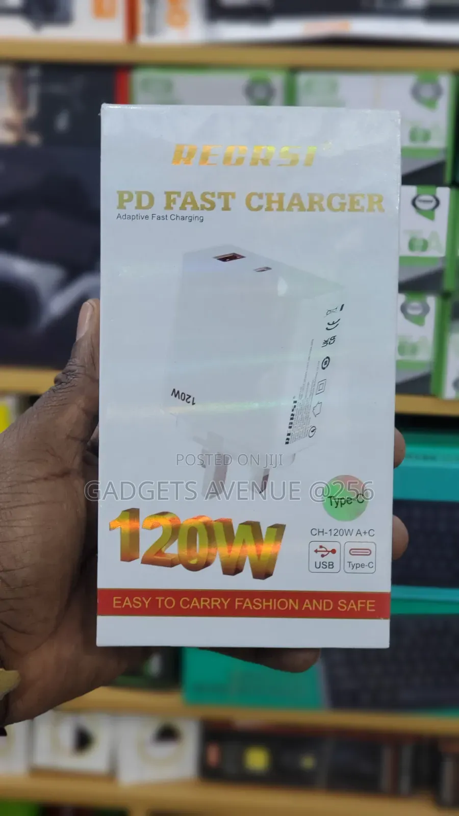Regrsi Ch-120w Adaptive Fast Charger With 120w Power.