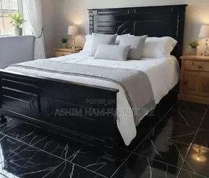Black 5by6 King Bed