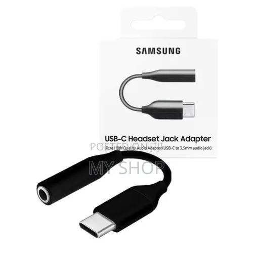 Amsung Usb-C/Type-C to Headphone/Headset 3.5mm Audio Adapter – Black