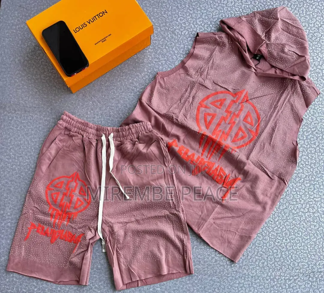 Sleeveless Hooded Two-Piece