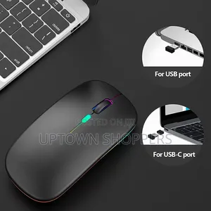 Wireless Bluetooth Mouse, Rechargeable, Led, Silent, Usb Receiver