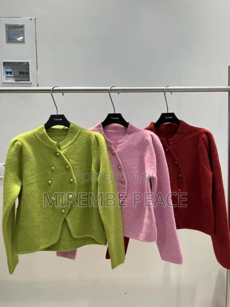 Overlap Button Cardigans