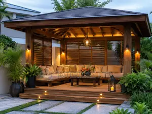 Luxury Wooden Gazebo Design