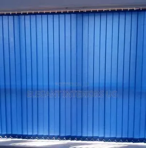 Vertical Office Blinds in Sky Blue