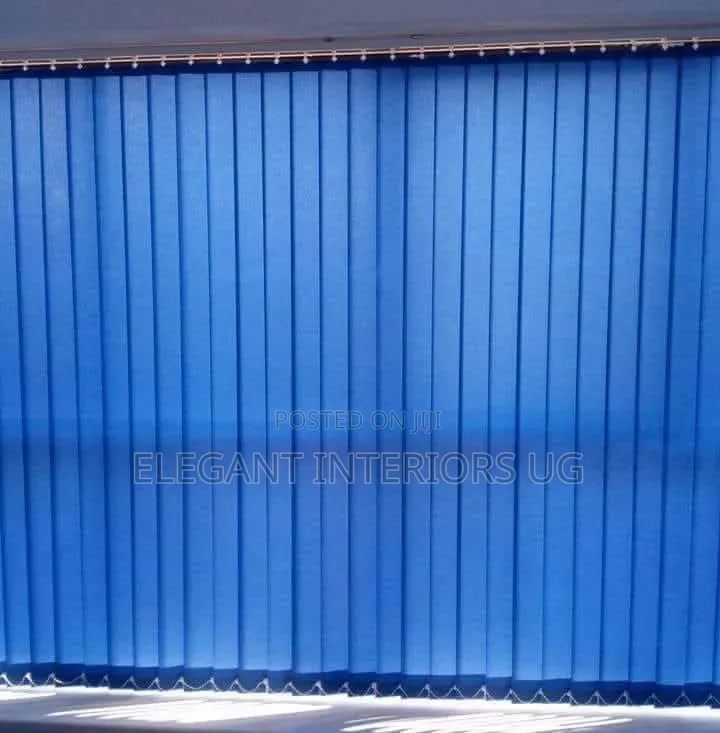 Vertical Office Blinds in Sky Blue