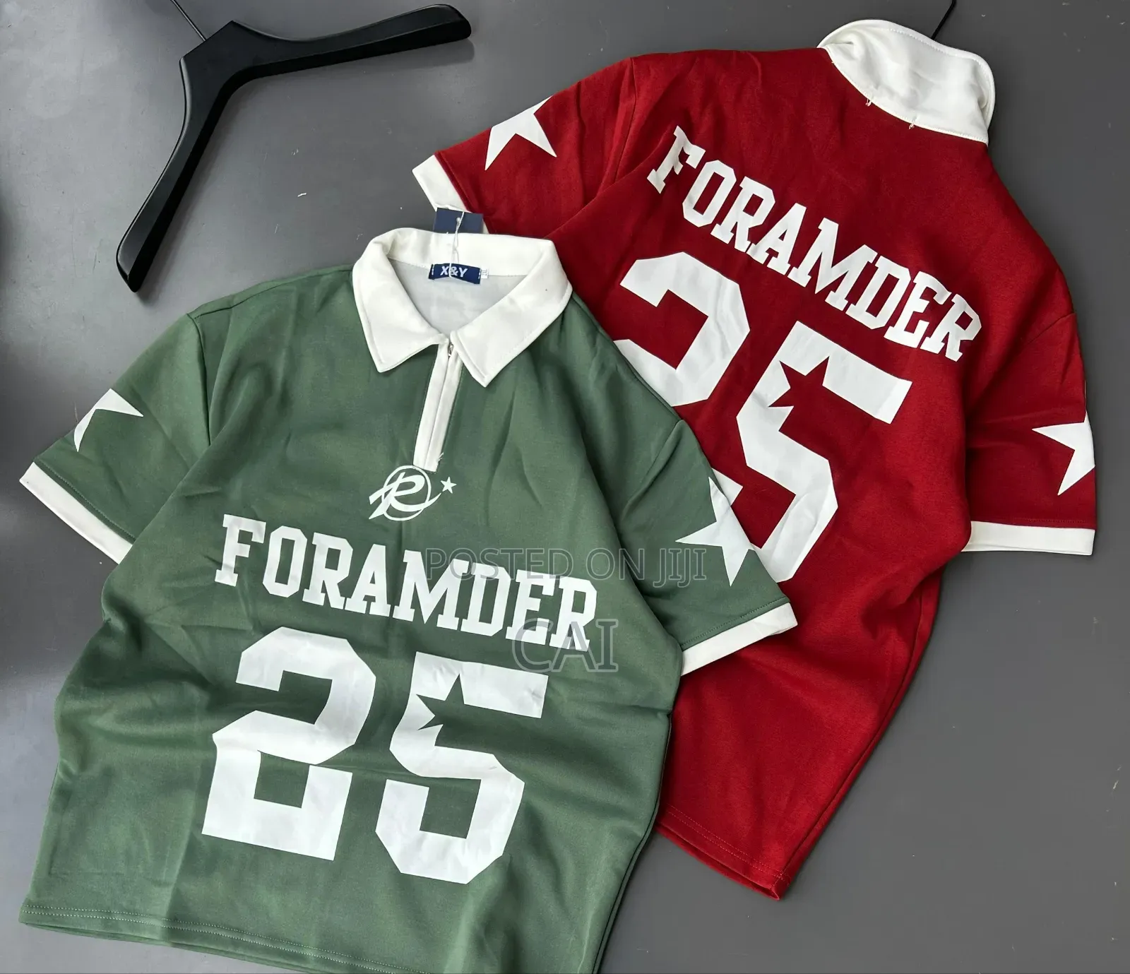 Men's Athletic-Style Knit Polo Shirts. Baggy/Free Fit
