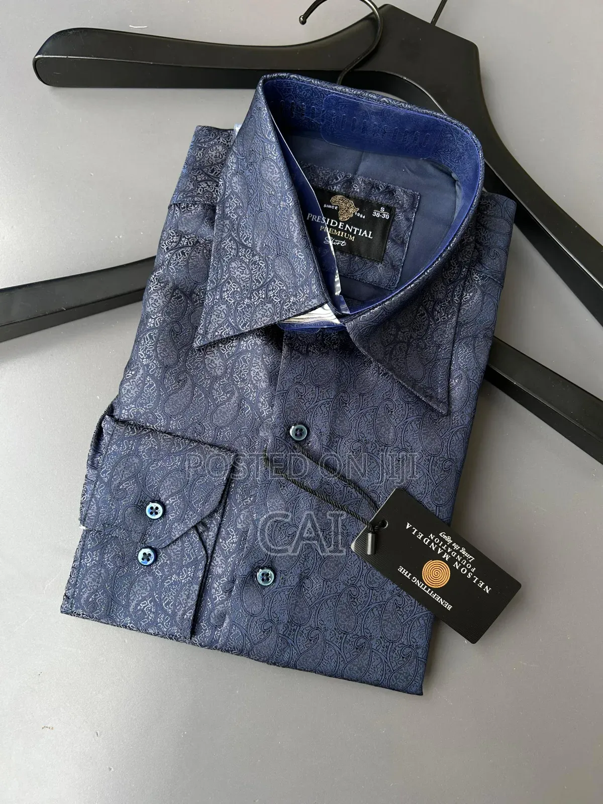 Presidential Premium Paisley-Print Long-Sleeved Shirts