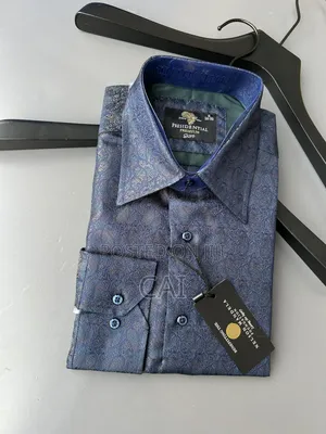 Presidential Premium Paisley-Print Long-Sleeved Shirts