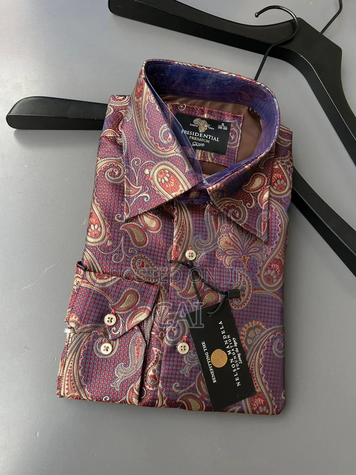 Presidential Premium Paisley-Print Long-Sleeved Shirts