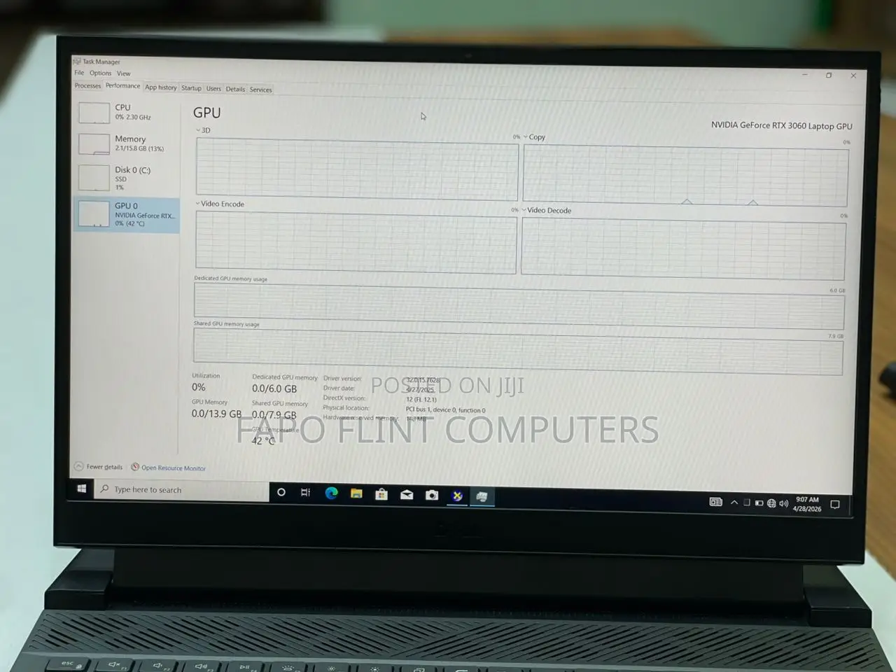Laptop Dell G15 5511 16GB Intel Core i7 SSD 512GB