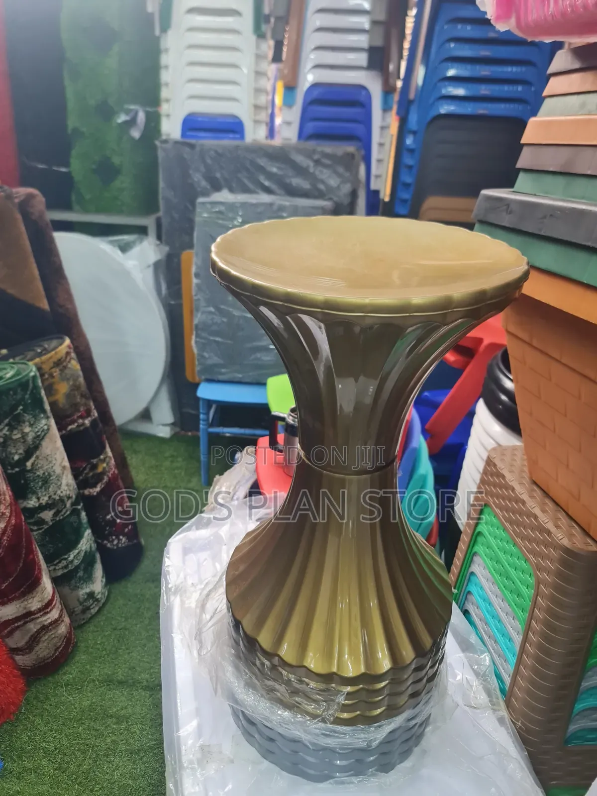 Gold Drum Stool Drum Stool Plastic