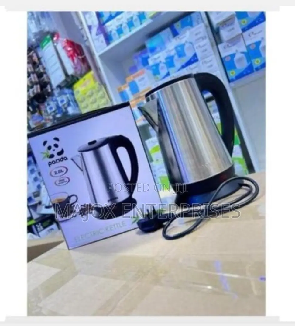 Panda Electric Kettle Parcolator - Silver