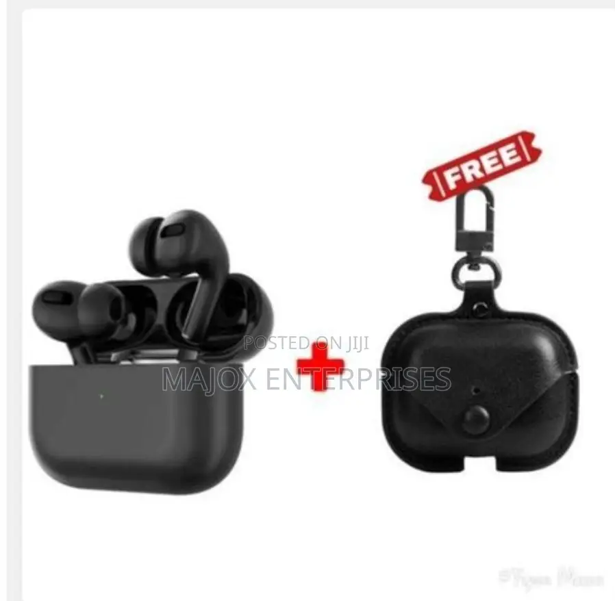 Airpods Pro Checked Earpods With Free Earpod Case - Black