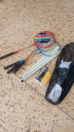 Portable Badminton Set.