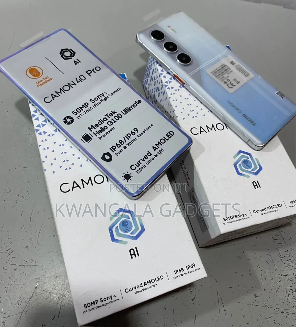 New Tecno Camon 40 Pro 5G 256 GB Blue