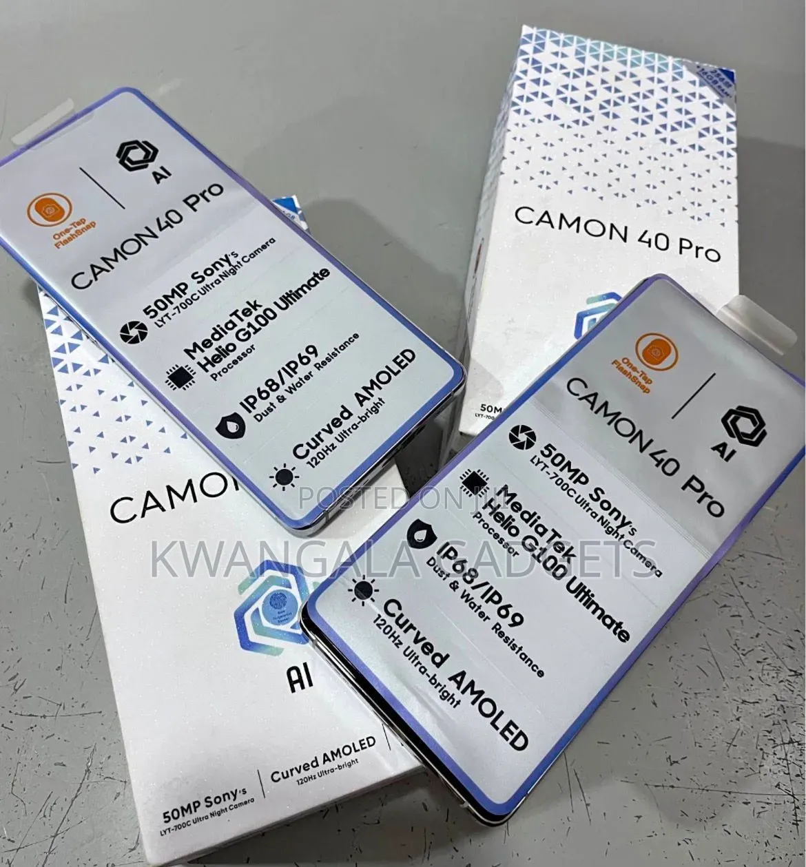 New Tecno Camon 40 Pro 5G 256 GB Blue