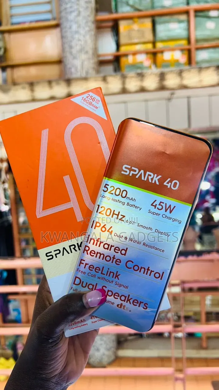 New Tecno Spark 40 256 GB Orange