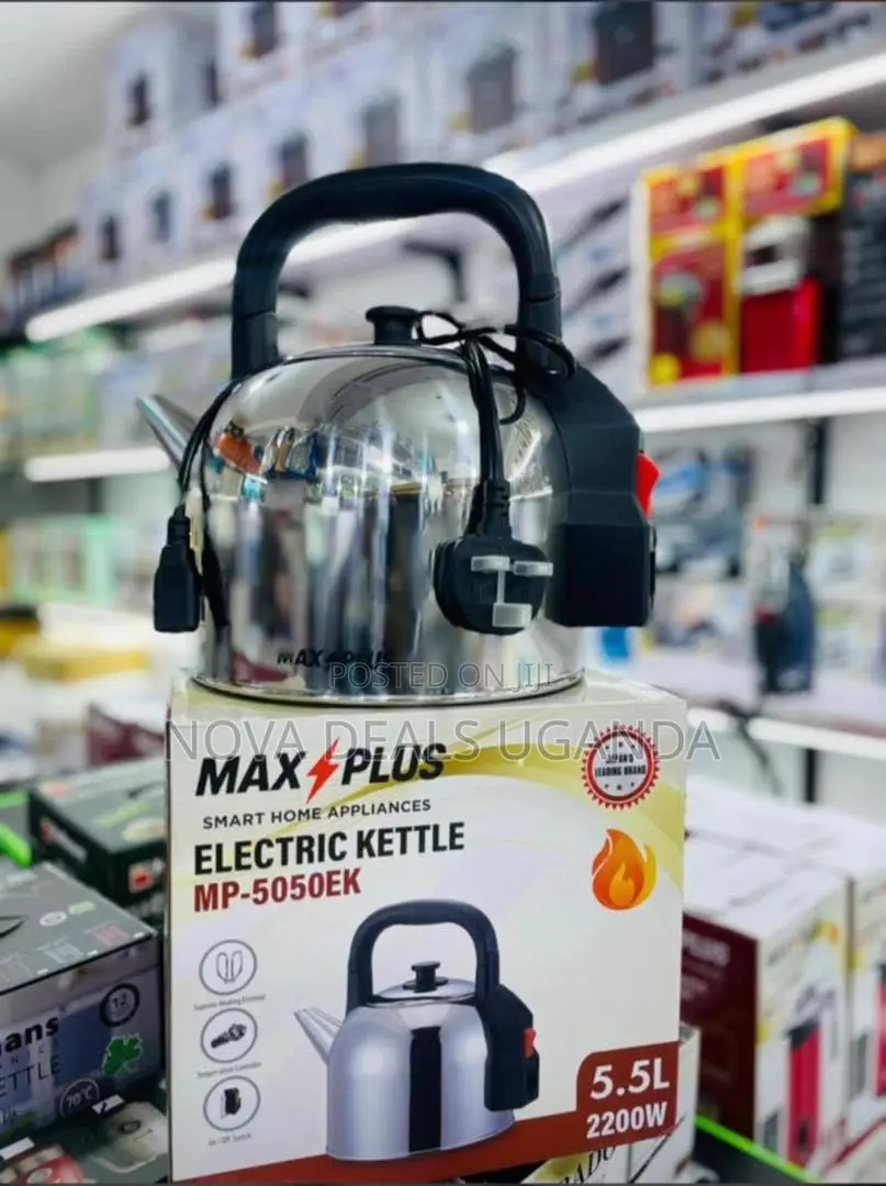 Maxplus 5.5l Electric Kettle 2200w | Stainless Steel Fast Boil Kettle