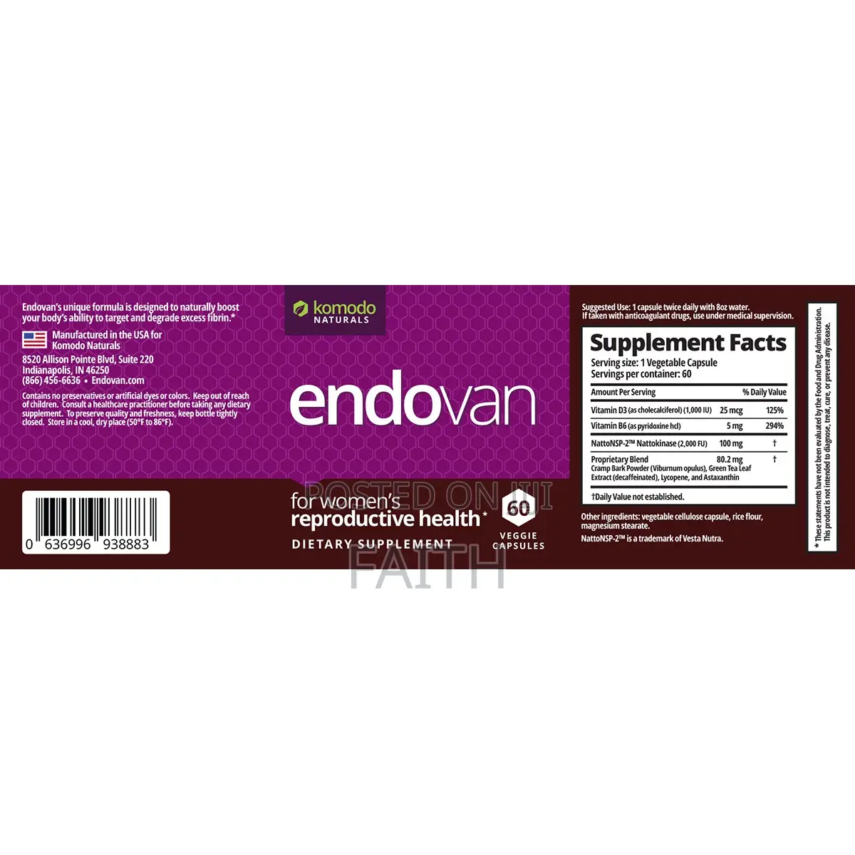 Endovan (Endometriosis Supplements)