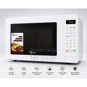 Roch 20l Digital High Tech Mirror Door Microwave Oven - White