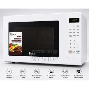 Roch 20l Digital High Tech Mirror Door Microwave Oven - White