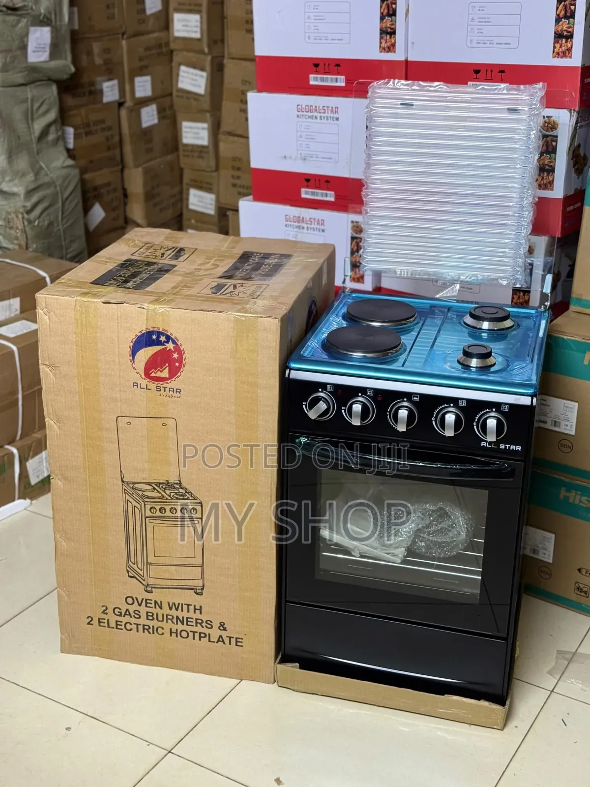 Allstar 2+2 (50*50) Cooker 
Gas Oven