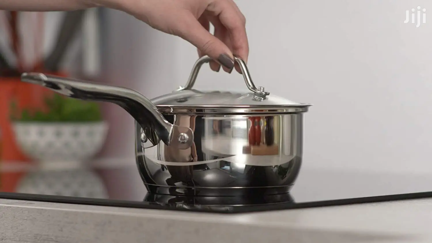 France Tefal Intuition Polished Stainless Steel 8 Piece Pan Set