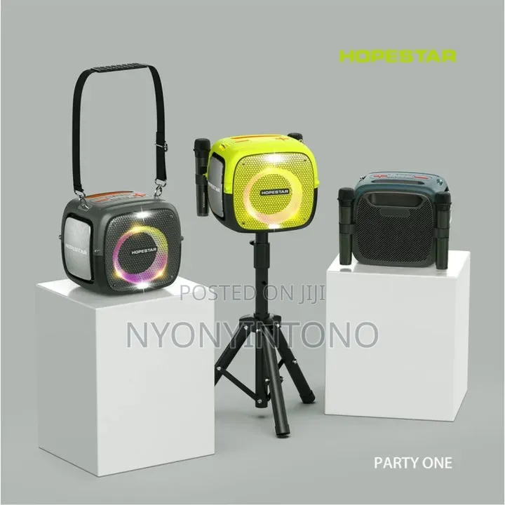 Hope Star Rechargeable Portable Speaker With 2 Microphone