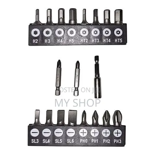 Ingco Cordless Screwdriver, 4v, Adjustable Handle, 19 Screwdriver Bits