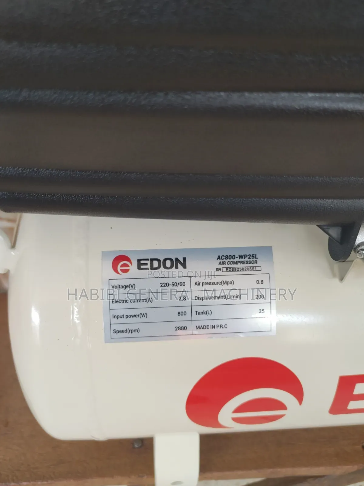 Edon Air Compressor 25l Normal
