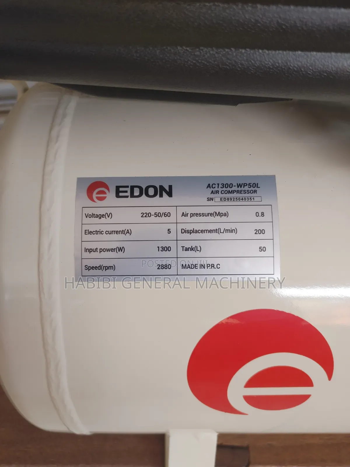 50 Litres Edon Corded Electric Air Compressors