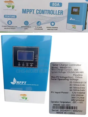 Heavy Duty MPPT Controller 80a,12v,24,36,48v