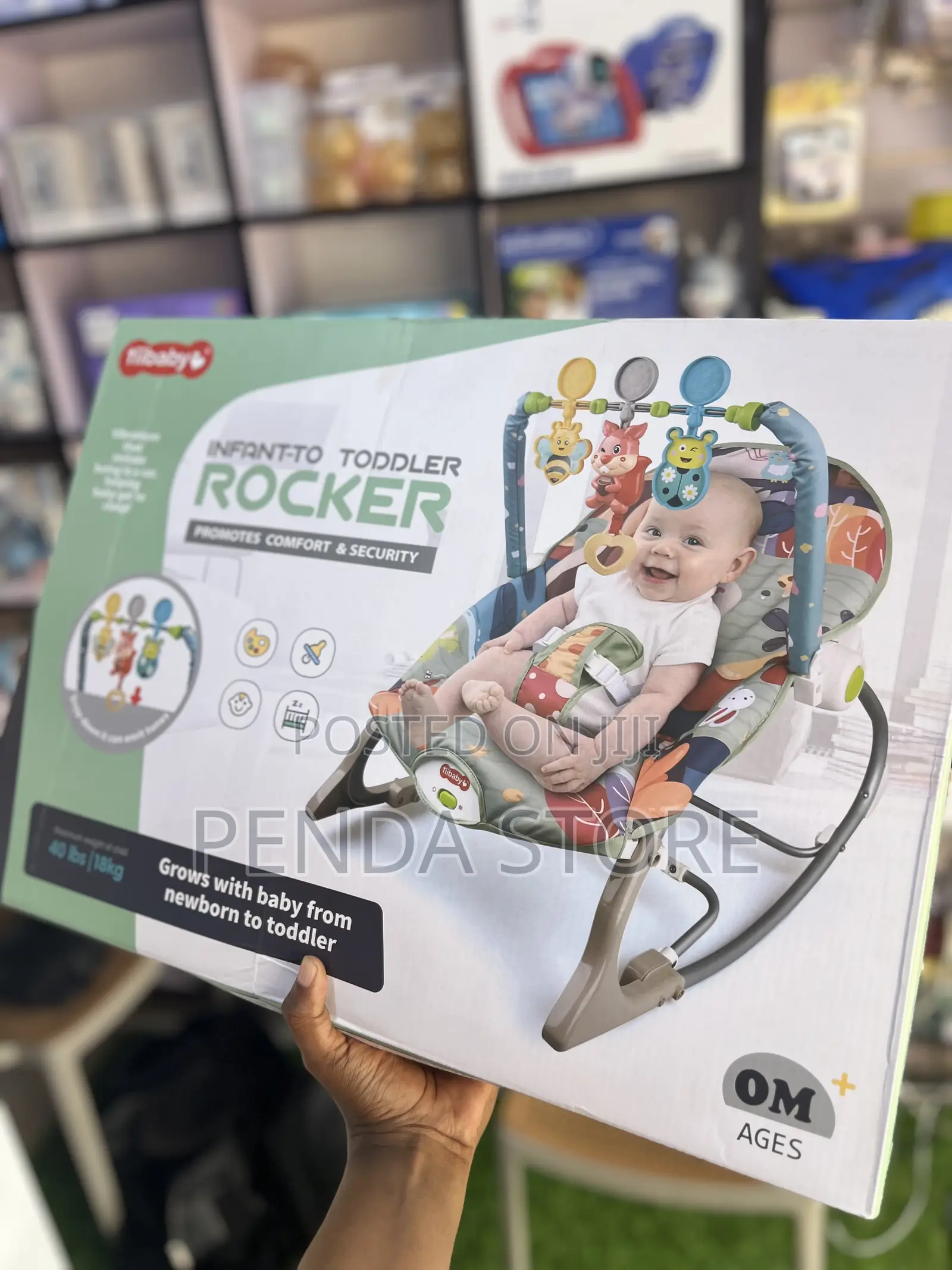 Infant to Toddler Baby Rocker – Baby Breeze Comfort Seat