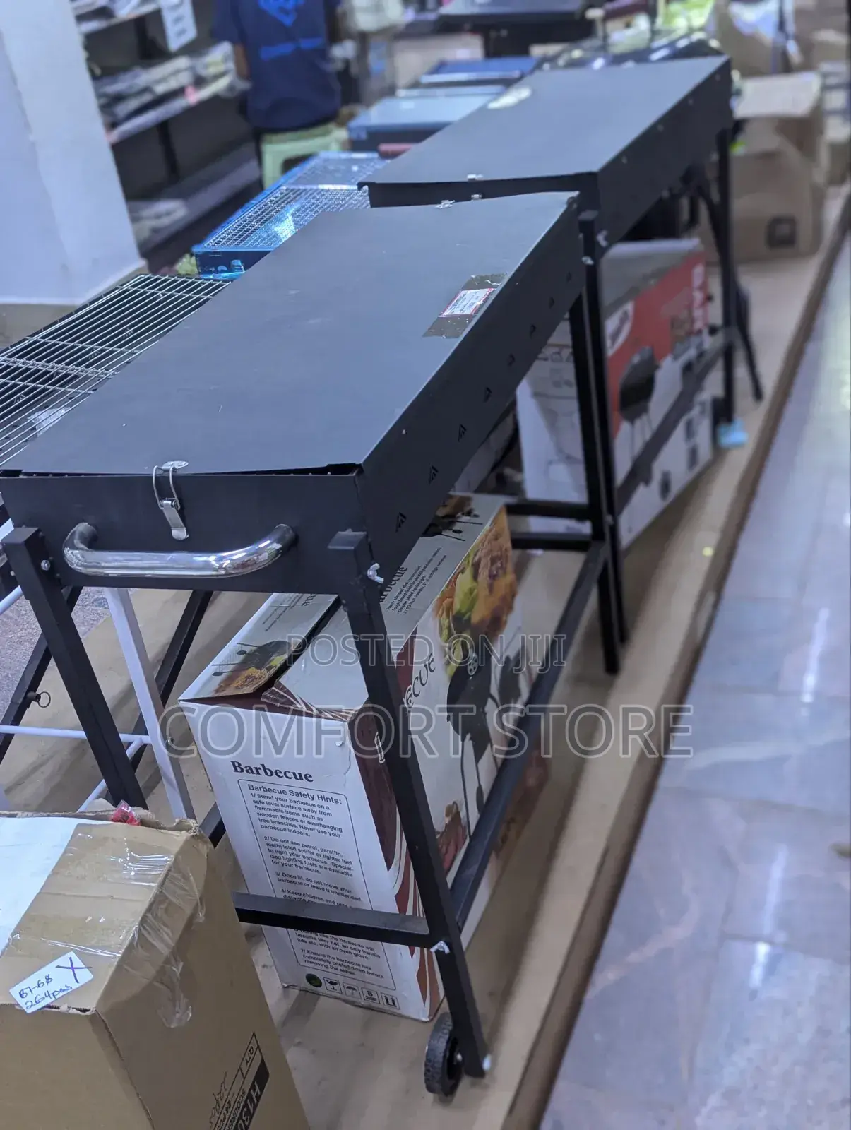 Black Large BQQ Grill Machine