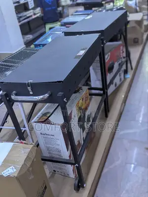 Black Large BQQ Grill Machine