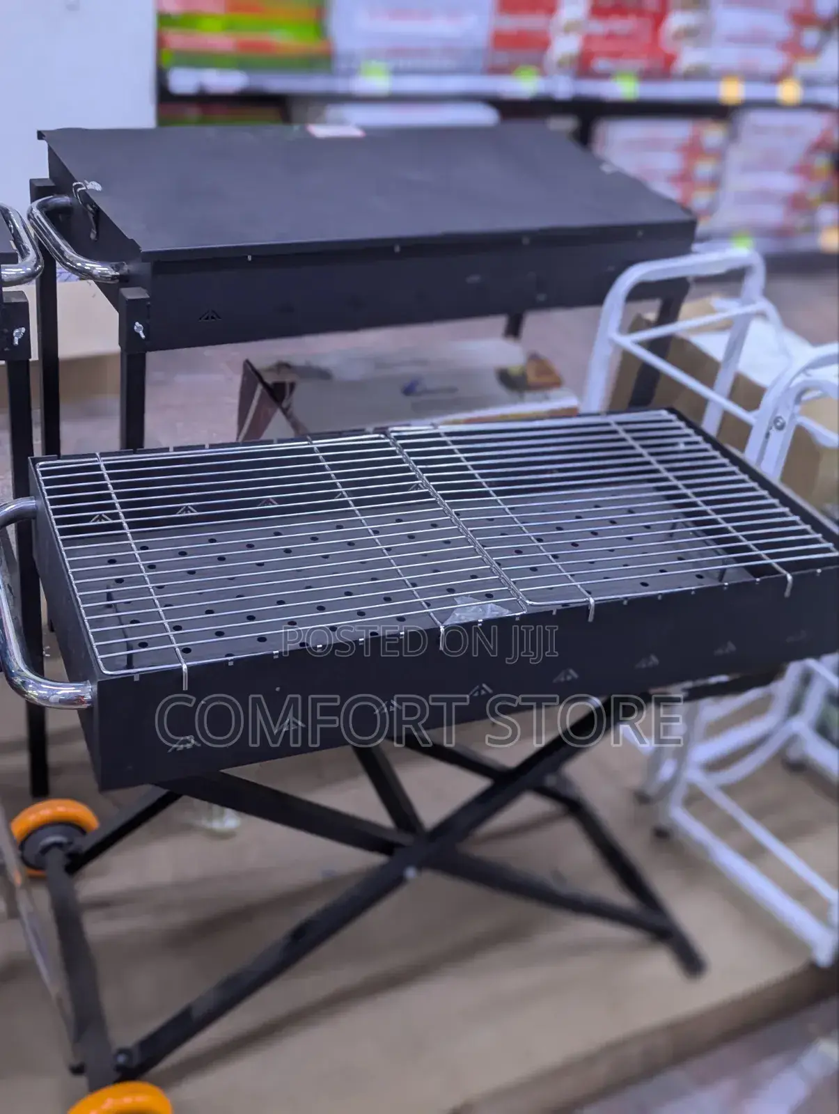 Black Large BQQ Grill Machine