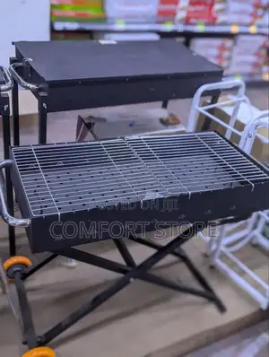 Black Large BQQ Grill Machine