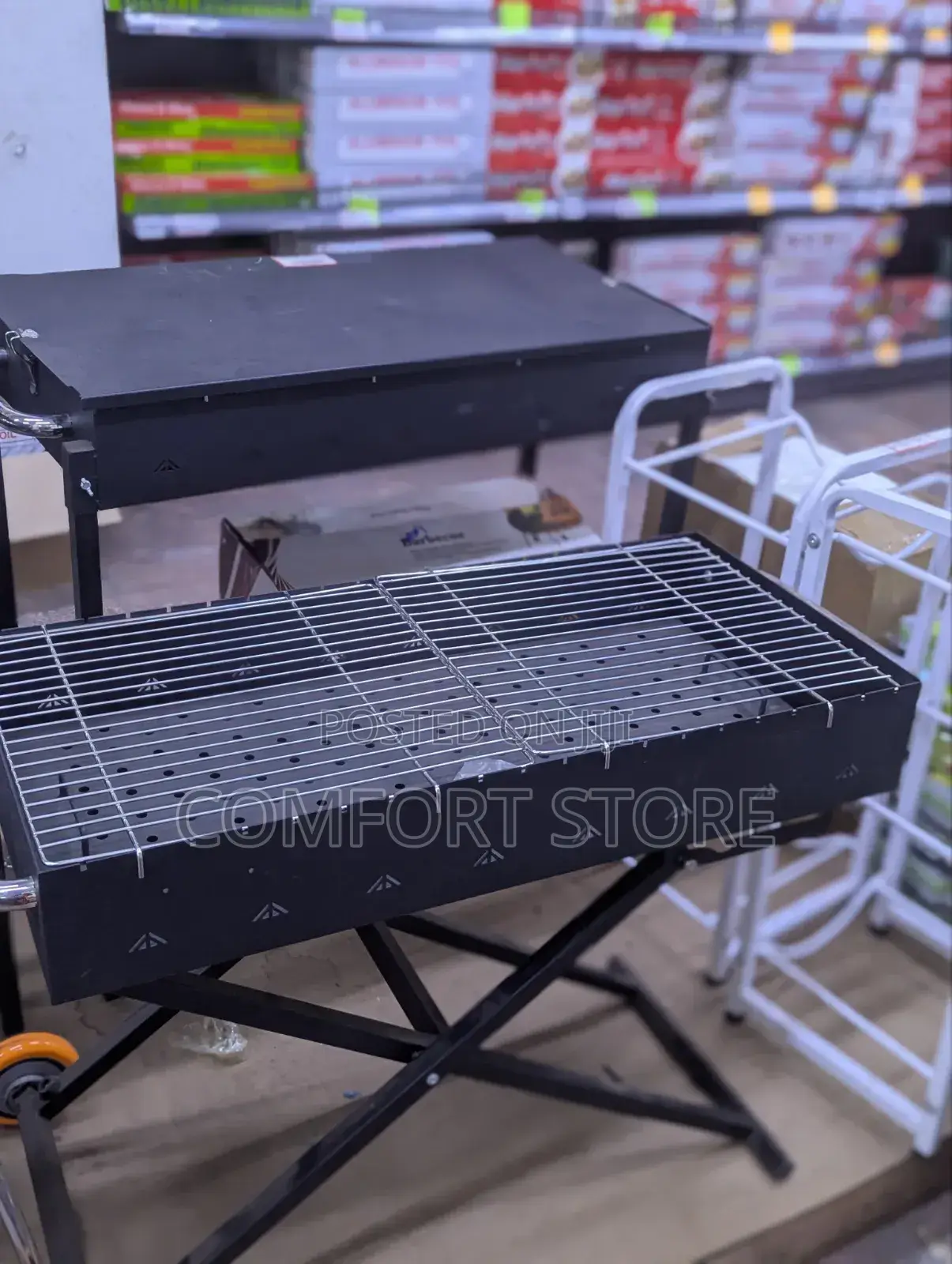Black Large BQQ Grill Machine