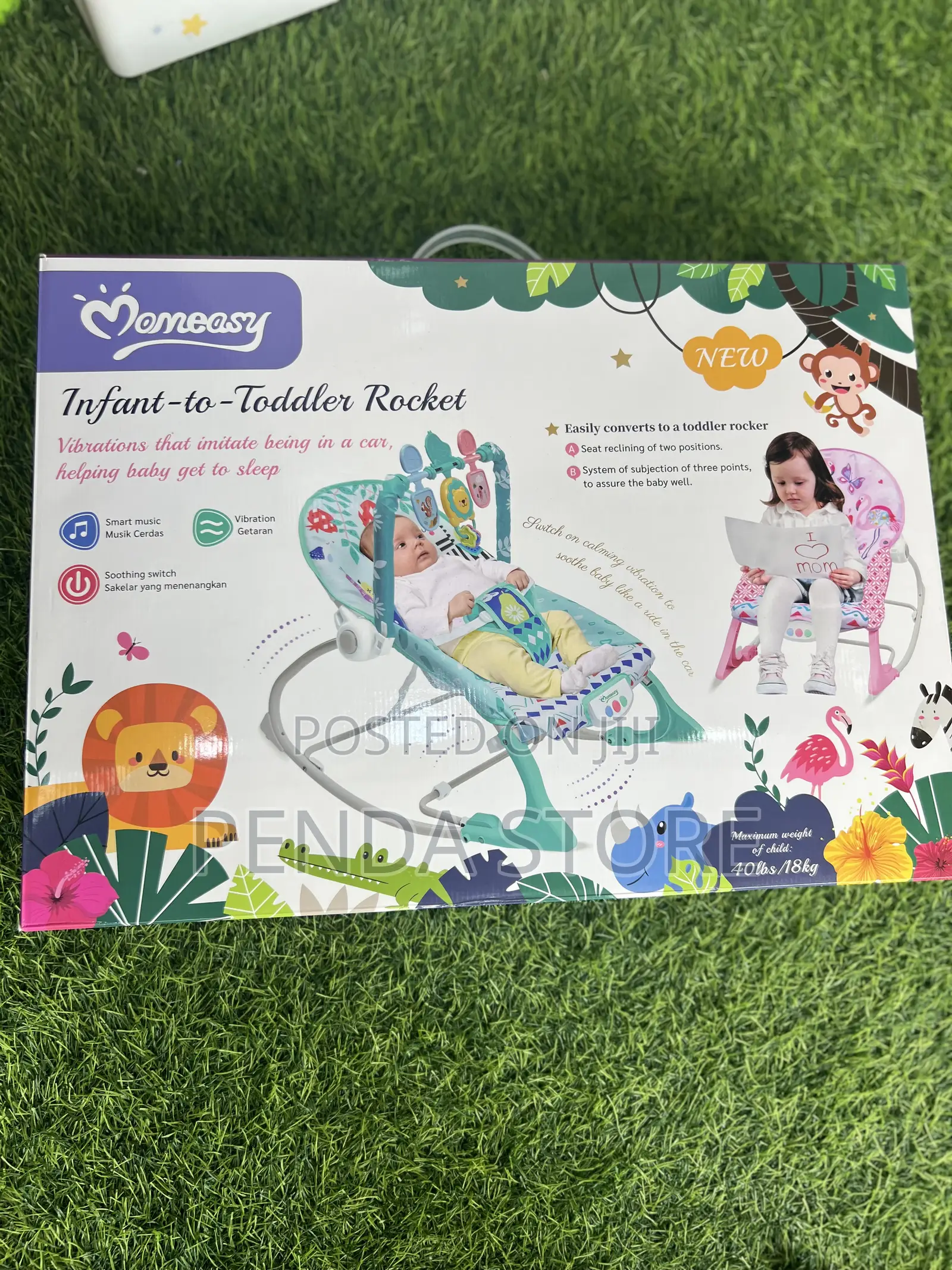 Infant to Toddler Baby Rocker – Gentle Comfort Bounce Chair