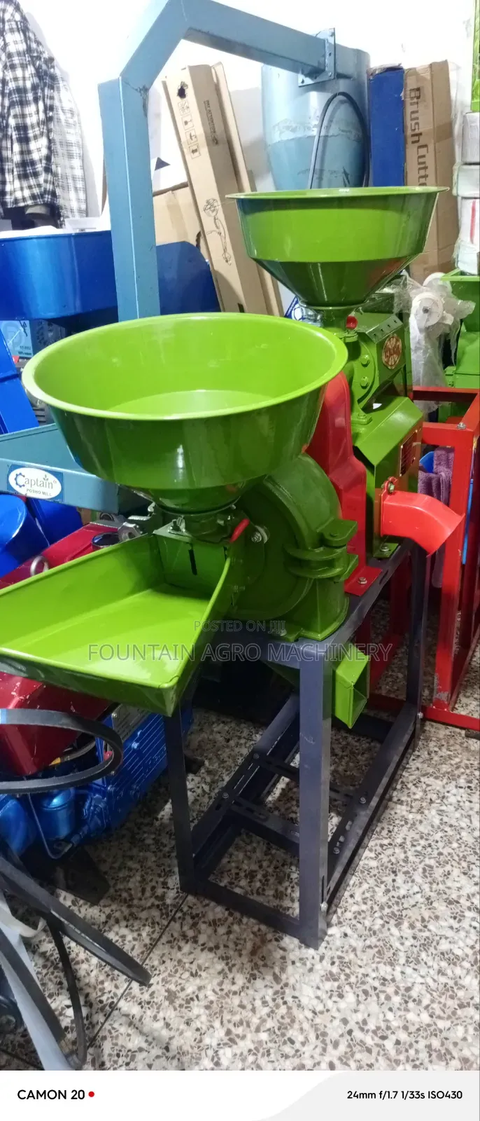 Combined Rice Polisher and Grinder