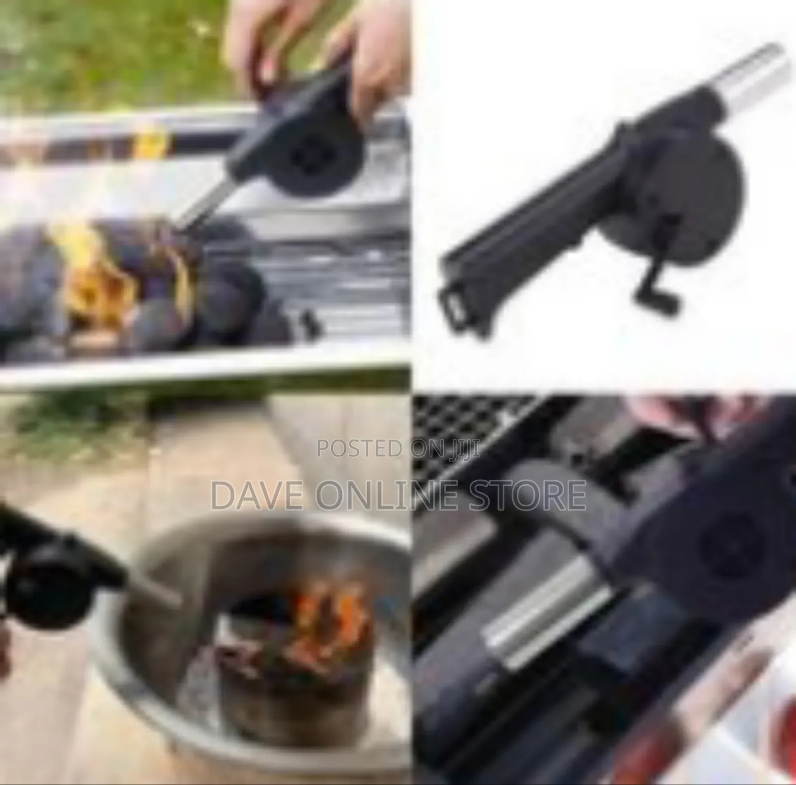 Manual Hand-Crank BBQ Fire Blower