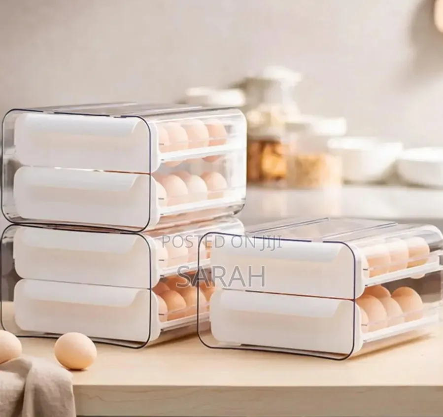 Stackable, Drawer-type Plastic Egg Storage Containers