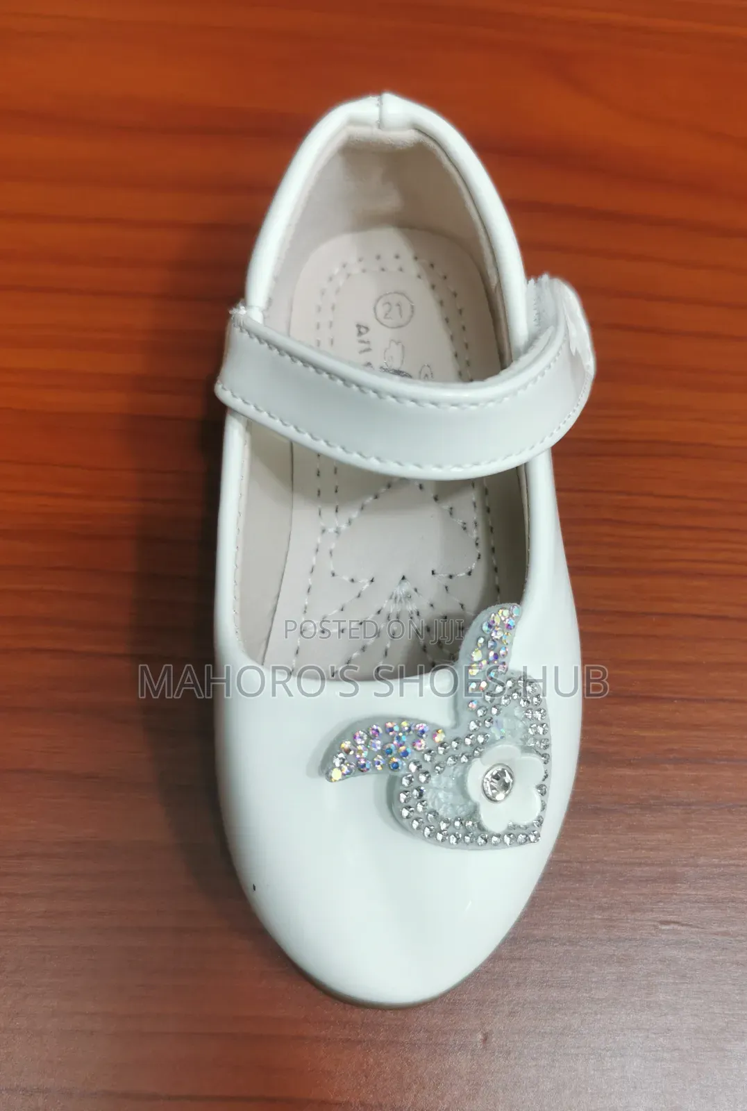 Elegant Girls' White Party Shoes