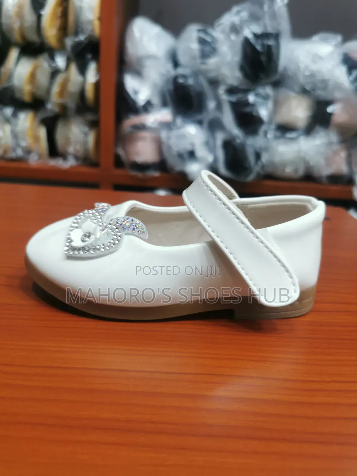 Elegant Girls' White Party Shoes
